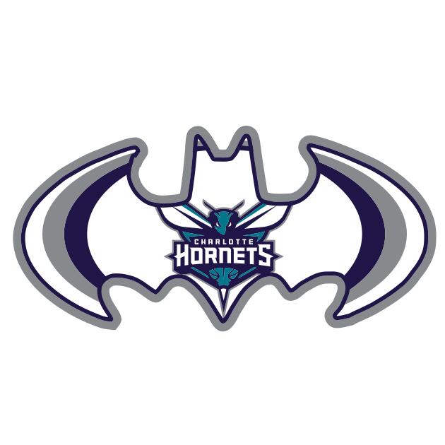 Charlotte Hornets Batman Logo DIY iron on transfer (heat transfer)